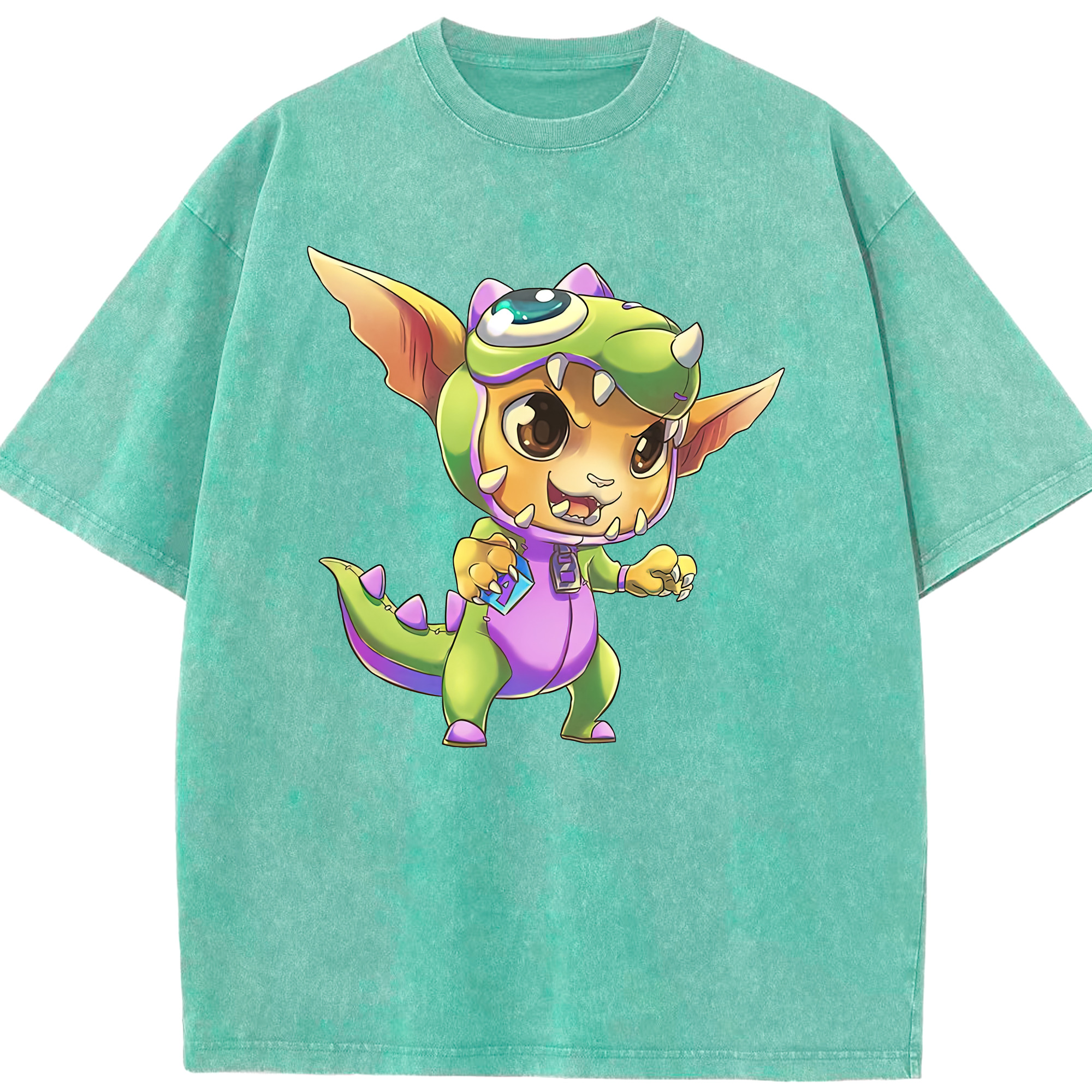リーグ・オブ・レジェンド League of Legends LOL 綿100% ヴィンテージ風 半袖Tシャツ（フロントプリント）